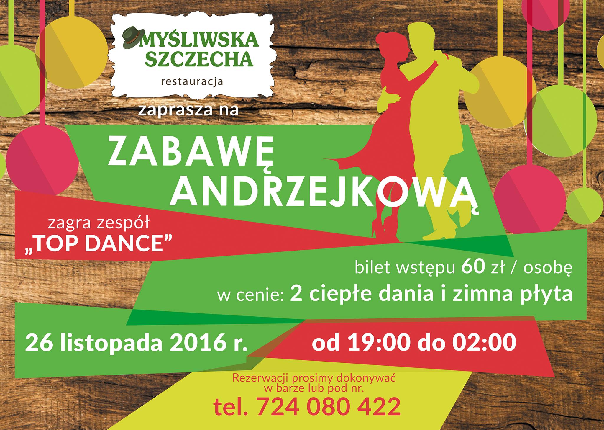 Zapraszamy na Zabawę Andrzejkową !!! 26.11.2016 od godz 19:00