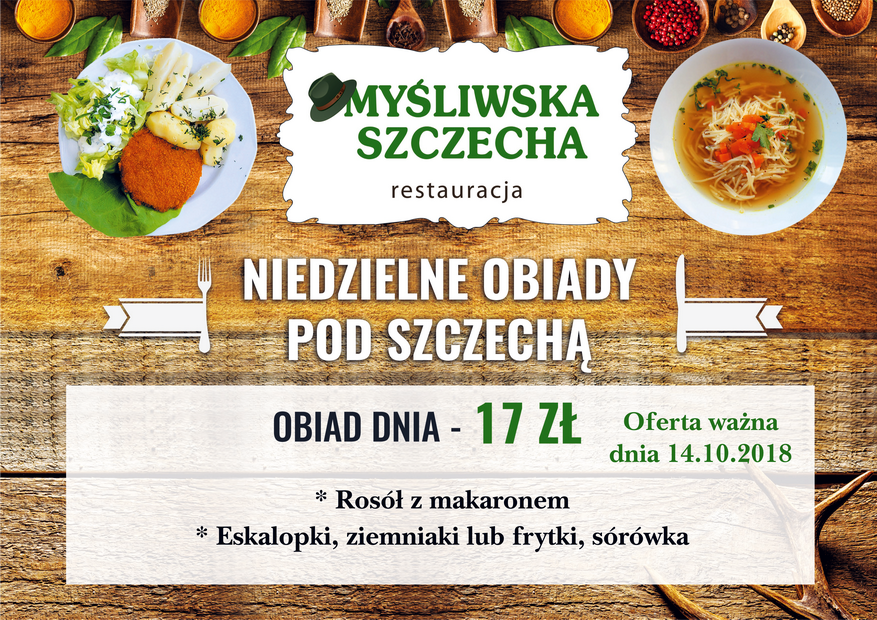 Niedzielne Obiady Pod Sczechą !!!